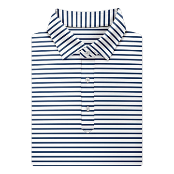 Gus Stripe Performance Polo